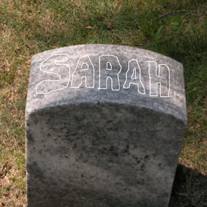 [Headstone - Sarah Ann Cook]